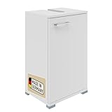 Probus Basic Badunterschrank 40 cm – Moderner Waschbeckenunterschrank in weißem Design mit viel Stauraum – Made in Germany, Weiß