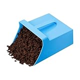 Futterschaufel für und Nutztiere, geschlossener Eimer, 3,8 l, für Bauernhof, Futtersammler mit seitlichem Griff, für Vögel, Hühner, Ziegen, Schafe und Küche