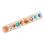 BRIGHTFUFU 1 Satz Sonnensystem-Puzzle Planeten entsprechen Sonnensystem- für 3-5 Puzzle- für Weltraumspielzeug für 3-5 Solarsystem-Kit hölzern