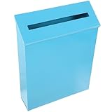 VALICLUD Vintage Briefkasten aus Metall Wandbriefkasten Im Retro Stil Außenbriefkasten für Haus und Garten Robuster Eisen Briefkasten mit Einfacher Montage Dekorativer Postkasten für