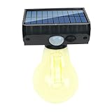 Tktouci Solar Außenleuchten | Intelligente Terrassenleuchten Mit Bewegungsmelder | 3 Betriebsmodi Helle Ausleuchtung Langlebig Für Terrasse Garten & Hauszugang