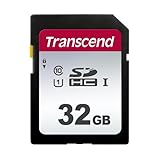 Transcend Highspeed 32GB SDHC Speicherkarte (für Digitalkameras / Photo Box / alltägliche Aufnahmen & Videos / Autoradio) Class 10, UHS-I U1 TS32GSDC300S-E (umweltfreundliche Verpackung)