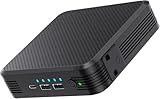 65W PD Laptop Powerbank, 20000mAh Powerstation Externer Akku mit 100W AC Steckdose Tragbares Ladegerät für Camping und Outdoor, USB-C Schnellladung, Notfallstromversorgung