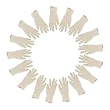 HYTROVE 20Stücke Latexhandschuhe Lebensmittelsicher Elastisch für Küche und Handschuhe für Vielseitiger Handschutz