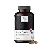 HealthyWorld® Schwarzer Knoblauch 1500 mg - 180 Kapseln - Knoblauchextrakt 25:1-20% Polyphenole - Ohne Geruch und unangenehmen Geschmack- Für mehr als 3 Monate - Für das Immunsystem