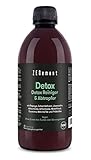 Detox Kur Flüssig hochdosiert, mit Artischocken, Löwenzahn, Papaya, Matcha-Tee für die Leber | Natürlich Leber & Körper entgiften & Abnehmen | 500ml | Laborgeprüft, Vegan | Zenement