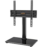 PERLEGEAR TV Standfuss TV Ständer Schwenkbar für 24-60 Flach & Curved Fernseher bis zu 45 KG, TV-Standfüße Höhenverstellbar & Fernsehständer Stabil,Universeller TV Standfuss Max.VESA 400x400 mm