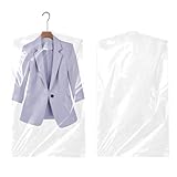 50 Stück Kunststoff-Trockenreinigungsbeutel für Kleidung, 60 x 90 cm, zum Aufhängen, transparente Trockenreinigerbeutel, Kleidungsschutzhüllen, Schutz für Anzüge, Mantel, Hemd, Zuhause, Aufbewahrung