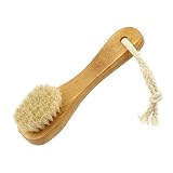 Handle Trockene Gesichtsreinigungsbürste mit natürlicher weicher Gesichtsbürste Reiniger Hautpflege Peeling Pinsel Scrubber