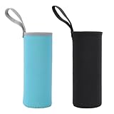 EIHI 2 Stück Neopren Flaschen Schutzhülle, Thermohülle für trinkflaschen, Trinkflasche tasche, Wasserflasche Thermo-Hülle Isolierte, Flaschen Thermo-Hülle Taschen, Für 550ML Wasserflaschen