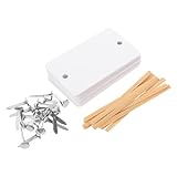 BESTYASH 10 Stück Acryl Korbetiketten Abnehmbare Beschreibbare Regaletiketten mit Kordel für Aufbewahrungskörbe Platzsparend Vielseitig für Küche und Haushalt