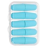 WEKADRIN Geräuschdämpfende Ohrstöpsel aus Memory Schaum zum Schlafen Wiederverwendbare Himmelblaue Gehörschutz Stöpsel mit Aufbewahrungsetui für Reisen Lernen und Konzerte