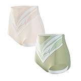 Zhden 2 Paare Bauchweg Unterhose Damen Titanfaser-Turmalin-Shaping-Shorts Fiber Restoration Shaper Hohe Taille Shapewear Titanium Fiber Tourmaline Shaping Shorts Miederpant Weicher Body Shaper