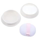 MUSISALY Leere Wiederverwendbare Puderdose mit Sieb und Schwamm Kompakter Kosmetikbehälter für Losen Puder Praktische Reise dose für Make up für Gesichtspuder und Samples