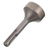 POPETPOP Elektrischer Hammerkopf Einsatz handhaben Werkzeug Erdungsstab Zubehör für Erdungspoltreiber von Bohrhämmern aus Edelstahl Rostfreier Stahl Silber