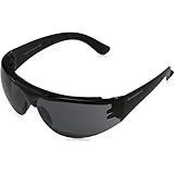 SWISSEYE Outbreak Protector Sportbrille (100% UVA-, UVB- und UVC-Schutz, gummierte & geriffelte Bügel, splitterfreies Material PC, inkl. Mikrofaserbeutel und Schweißband), black