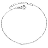 Materia Charms Armband Silber 925 - Damen Ankerkette echt SA-123-Silber