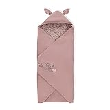 hauck Baby Einschlagdecke Snuggle N Dream für 3-Punkt-Gurt & 5-Punkt-Gurt, Baumwolle, Universal für Babyschale, Kindersitz, Reboarder, Kinderwagen, Buggy, Babywippe, Waschbar (Disney Bambi Rose)