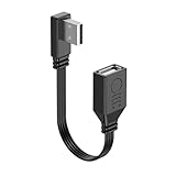 Btgghytr USB2.0-Silikon Flexkabel USB Verlängerungskabel Männlich Zu Weiblich Extender Oben/unten/Links Und Rechts Ellenbogen Steckerleitung