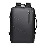 Business-Rucksack, Reise-Laptop-Tasche, USB-Lade-Träger, extra groß, wasserabweisend, mehrere Fächer, gepolsterte Schultergurte für den Außenbereich, 30 x 14 x 47 cm