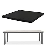 Quadratische Tischdecke, elastisch, 86,4 x 86,4 cm, strapazierfähiger Stoff, waschbar, elastische Passform, vielseitige Dekoration für Picknick- und Esstisch, ideal für