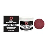 Polierpaste Für Metalle | Rostentferner Creme - Rohr Polierpads | für Oxidation Verfärbung Messing Aluminium Chrom Edelstahl Rohre Schornsteine und Stoßstangen