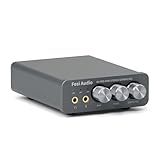 Fosi Audio K5 Pro Kopfhörerverstärker, USB C DAC Verstärker Kopfhörer HiFi, USB/Optisch/Koaxial/Mikrofon Eingänge auf 3,5 mm AUX/RCA Ausgang, Gaming DAC AMP Hi-Res für PS5/ PC/MAC/Aktive Lautsprecher