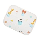 MILISTEN Wasserfester Wickelunterlage Baumwolle Waschbar Wiederverwendbar Atmungsaktive Matte für Wickeltisch Bett oder Kinderwagen