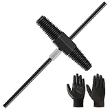 SAINT NIEVE Schraubenausdreher-Set, Rohrausdreher-Werkzeug für 1/2 & 3/4 Zoll Rohre, Doppelgriff-Verlängerungsschlüssel mit Handschuhen, Easy Out Bolzenentferner für beschädigte oder gebrochene