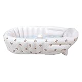 Aufblasbare Babybadewanne – Faltbare Neugeborenen-Wanne – Tragbare PVC-Badewanne für Kinder – Ergonomische Stütze für Dusche Garten Reisen Schwimmbad Outdoor Sitz Komfort Zubehör