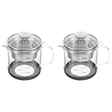 Remingtape 2X Lebensmittelsieb, Nussmilchbeutel, Joghurtsieb, Edelstahl, Eistee-, Saft-Getränkekaraffe mit Skala