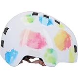 FISCHER BMX Fahrradhelm, Radhelm, Dirt Bike Helm Plus Splash, S/M, 54-59cm, bunt, mit integriertem LED-Rücklicht