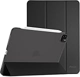 ProCase Hülle für iPad Pro 11 Zoll 2022/2021/2020 (4/3/2 Generation), Dreifach Falt Klapp Schutzhülle, Ultra Dünn Leicht Ständer Schale Smart Case Cover -Schwarz
