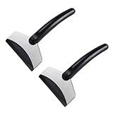 OUNONA 2 Stück Teiliges Auto Ergonomisch Langlebig Kompakt mit Weicher Kratzfester Schaufelplatte Multifunktional als Windschutzscheiben reinigungswerkzeug für Winter und Eisentfernung