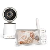 Gigaset Baby 500 Video – Video-Babyphone mit HD-Videoübertragung – sichere FHSS-Technologie – 5' LCD IPS Bildschirm - Lange Akkulaufzeit - Farbiger Nachtsichtmodus– Cream White/Bronze