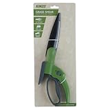 Kinzo Grasschere 360 Grad Drehbar – Manuelle Rasenschere mit Sicherheitsverriegelung, Antihaftbeschichtung und Ergonomischem Griff – Für Rasenränder und Beete