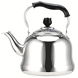 Elektrischer Wasserkocher Edelstahl Extra Dicker Wasserkocher Gasinduktionsherd Universeller Eintopf Wasserkocher Gaspfeife Teekessel (Farbe: A, Größe: 5L)