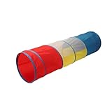 Hlennotor Junge M?dchen Kinder Spielen Faltbare Tunnel Krabbelzelt Kleinkinder Spiel Outdoor Home Kindergarten 48x180cm Stil: Halb Mesh