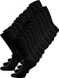 normani 20 Paar Herren Business Socken aus 100% Baumwolle Arztsocken für Männer Apothekersocken weiss oder schwarz kochfest - Top Qualität Farbe Schwarz Größe 43-46