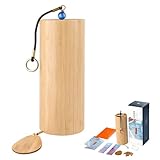 Klangspiel, Windspiel Bambus, Klangspiel Garten, Windspiels für Draußen, Harmonische Schwingungen für Mehr Balance, Ideal für Garten, Terrasse, Yoga(Sommerregen, C Akkord)