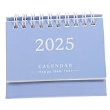 VILLFUL Tischkalender 2025 18-monatiger Tischkalender Tageskalender Klappkalender 2024 Taschenkalender notizbuch büro dekorativer Tischkalender Büro-Monatskalender Papier