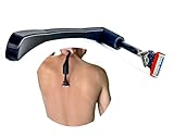 Rückenrasierer Hilfe - Herren - Ergonomisch - Rückenrasur Verlängerung - Kompakt - Reisefreundlich - Verlängert - Rückenrasur Männer (26cm - Lang)
