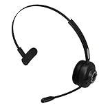 SHINEOFI 1 Satz Kabelloses mit Mikrofon für Büro Call Center Rauschunterdrückung Weiche Ohrpolster Stilvolles Design für Gespräche Musikgenuss
