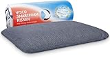 Bauchschläferkissen 40x60 MIZAR Quickdry, Flaches Kopfkissen für Bauchschläfer - 7 cm, Zertifizierte Ergonomie Dank orthopädischem Memory-Foam, Thermoregulierender & schnelltrocknender Klima-Bezug