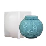 Kerzenform in Form eines Schneeballons, dekorative Silikonform für Tischkerzen, Form für Weihnachtskerzen, Formen für Weihnachtskerzen, zur Dekoration des Zuhauses, Handwerk