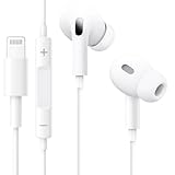 iPhone Kopfhörer mit Lightning Anschluss [MFi-Zertifiziert] In Ear Ohrhörer mit Kabel Mikrofon HiFi Sound Isolating Headphone Kompatibel mit iPhone 14/13/12/SE/11/X/XS Max/XR/8/7 Unterstützt alle iOS