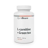 GymBeam L-Carnitin + Grüner Tee - Stoffwechsel Booster, Fettverbrennung Kapseln, Metabolism Booster mit L-Carnitintartrat & Grüntee-Extrakt, effektiver Fatburner vor dem Sport, 120 kaps