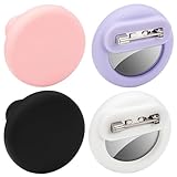 4er-Pack für Airtag Kinder Versteckt, Silikon GPS-Tracker-Hülle, Anti-Entfernung, Geeignet für Kinder, ältere Menschen, Haustiere, Rucksack, Gepäck (Black White Pink Purple)