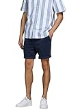 JACK & JONES Herren Bowie Feste Stretchstof Chino-Shorts - Marine Blazer - M