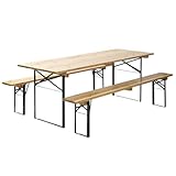 Gastro Uzal Festzeltgarnituren Set Bierzeltgarnituren Set (220x80cm)